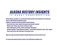 Website design website image of Alaska History Insights.