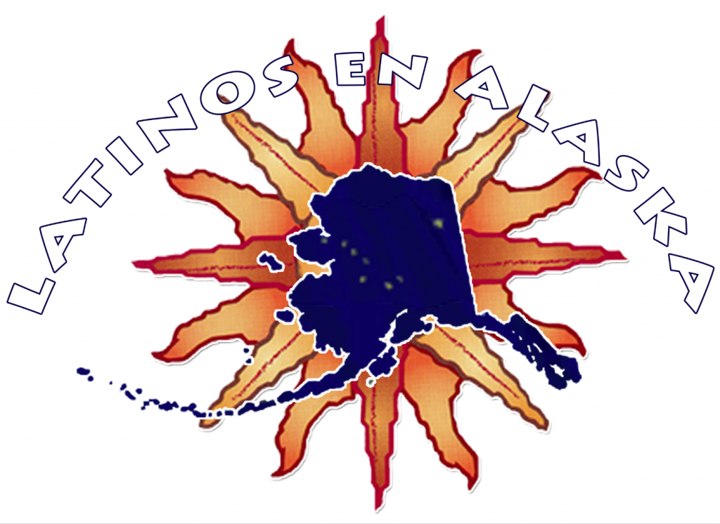 Latinos En Alaska logo sample with a clear background.