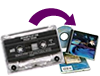 Audio Cassette and DVD image.